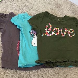 3T girls shirts. Take all for $6